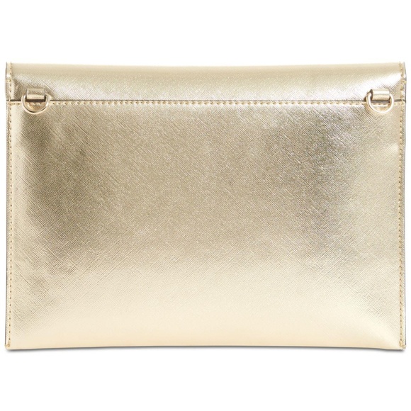 Guess Fall In Love Clutch Handbag Metallic Studded - Picture 2 of 5